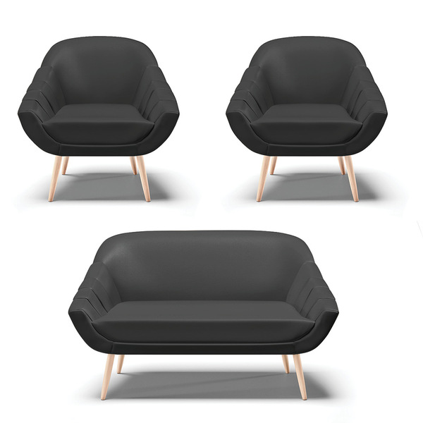 Kit 01 Namoradeira 02 Lugares E 02 Poltronas Giovana Corino P