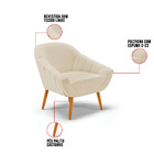 Kit 01 Namoradeira 02 Lugares E 02 Poltronas Giovana Linho Ar