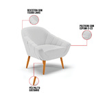 Kit 01 Namoradeira 02 Lugares E 02 Poltronas Giovana Linho Ci