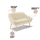 Kit 01 Namoradeira 02 Lugares E 02 Poltronas Giovana Linho Pé