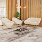 Kit 01 Namoradeira 02 Lugares E 02 Poltronas Giovana Suede Be