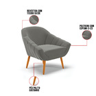 Kit 01 Namoradeira 02 Lugares E 02 Poltronas Giovana Suede Gr