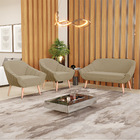 Kit 01 Namoradeira 02 Lugares E 02 Poltronas Giovana Suede Ma