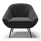 Kit 01 Namoradeira 02 Lugares E 02 Poltronas Giovana Suede Pé