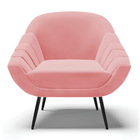 Kit 01 Namoradeira 02 Lugares E 02 Poltronas Giovana Suede Pé