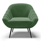 Kit 01 Namoradeira 02 Lugares E 02 Poltronas Giovana Suede Pé