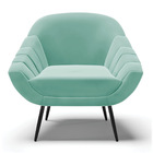 Kit 01 Namoradeira 02 Lugares E 02 Poltronas Giovana Suede Pé