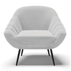 Kit 01 Namoradeira 02 Lugares E 02 Poltronas Giovana Suede Pé