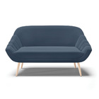 Kit 01 Namoradeira 02 Lugares E 02 Poltronas Giovana Suede Pé