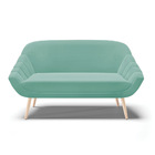 Kit 01 Namoradeira 02 Lugares E 02 Poltronas Giovana Suede Pé