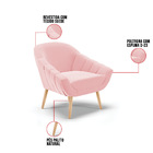 Kit 01 Namoradeira 02 Lugares E 02 Poltronas Giovana Suede Pé