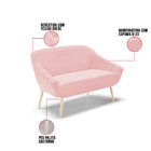 Kit 01 Namoradeira 02 Lugares E 02 Poltronas Giovana Suede Ro