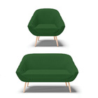 Kit 01 Namoradeira 02 Lugares E 02 Poltronas Giovana Veludo L