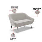 Kit 01 Namoradeira 02 Lugares E 02 Poltronas Giovana Veludo P