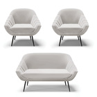 Kit 01 Namoradeira 02 Lugares E 02 Poltronas Giovana Veludo P