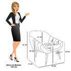 Kit 01 Namoradeira 02 Lugares E 02 Poltronas Giovana Veludo P