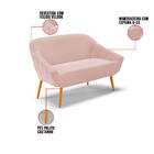 Kit 01 Namoradeira 02 Lugares E 02 Poltronas Giovana Veludo R