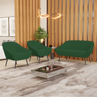 Kit 01 Namoradeira 02 Lugares E 02 Poltronas Giovana Veludo V