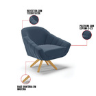 Kit 01 Namoradeira 02 Lugares E 02 Poltronas Giratória Giovan