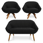 Kit 01 Namoradeira 02 Lugares E 02 Poltronas Giratória Giovan