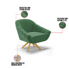 Kit 01 Namoradeira 02 Lugares E 02 Poltronas Giratória Giovan