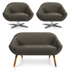 Kit 01 Namoradeira 02 Lugares E 02 Poltronas Giratória Giovan