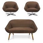 Kit 01 Namoradeira 02 Lugares E 02 Poltronas Giratória Giovan