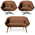 Kit 01 Namoradeira 02 Lugares E 02 Poltronas Giratória Giovan