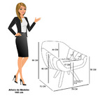 Kit 01 Namoradeira 02 Lugares E 02 Poltronas Giratória Giovan