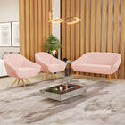 Kit 01 Namoradeira 02 Lugares E 02 Poltronas Giratória Giovan