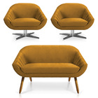 Kit 01 Namoradeira 02 Lugares E 02 Poltronas Giratória Giovan