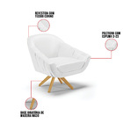 Kit 01 Namoradeira 02 Lugares E 02 Poltronas Giratória Giovan