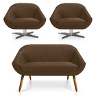 Kit 01 Namoradeira 02 Lugares E 02 Poltronas Giratória Giovan