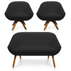 Kit 01 Namoradeira 02 Lugares E 02 Poltronas Giratória Giovan