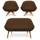 Kit 01 Namoradeira 02 Lugares E 02 Poltronas Giratória Giovan