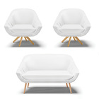 Kit 01 Namoradeira 02 Lugares E 02 Poltronas Giratória Giovan