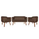 Kit 01 Namoradeira 02 Lugares E 02 Poltronas Julia Acetinado