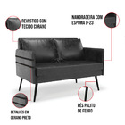 Kit 01 Namoradeira 02 Lugares E 02 Poltronas Mari Corano Pés