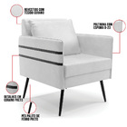 Kit 01 Namoradeira 02 Lugares E 02 Poltronas Mari Corano Pés