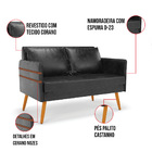 Kit 01 Namoradeira 02 Lugares E 02 Poltronas Mari Corano Pret