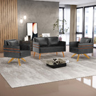 Kit 01 Namoradeira 02 Lugares E 02 Poltronas Mari Corano Pret