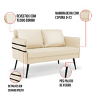 Kit 01 Namoradeira 02 Lugares E 02 Poltronas Mari Corino Bege