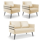 Kit 01 Namoradeira 02 Lugares E 02 Poltronas Mari Corino Pés