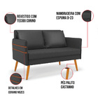 Kit 01 Namoradeira 02 Lugares E 02 Poltronas Mari Corino Pés