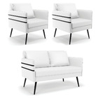 Kit 01 Namoradeira 02 Lugares E 02 Poltronas Mari Corino Pés