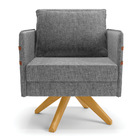 Kit 01 Namoradeira 02 Lugares E 02 Poltronas Mari Linho Base