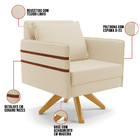 Kit 01 Namoradeira 02 Lugares E 02 Poltronas Mari Linho Base