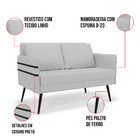 Kit 01 Namoradeira 02 Lugares E 02 Poltronas Mari Linho Pés P