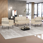 Kit 01 Namoradeira 02 Lugares E 02 Poltronas Mari Linho Pés P