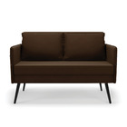 Kit 01 Namoradeira 02 Lugares E 02 Poltronas Mari Suede Pés P